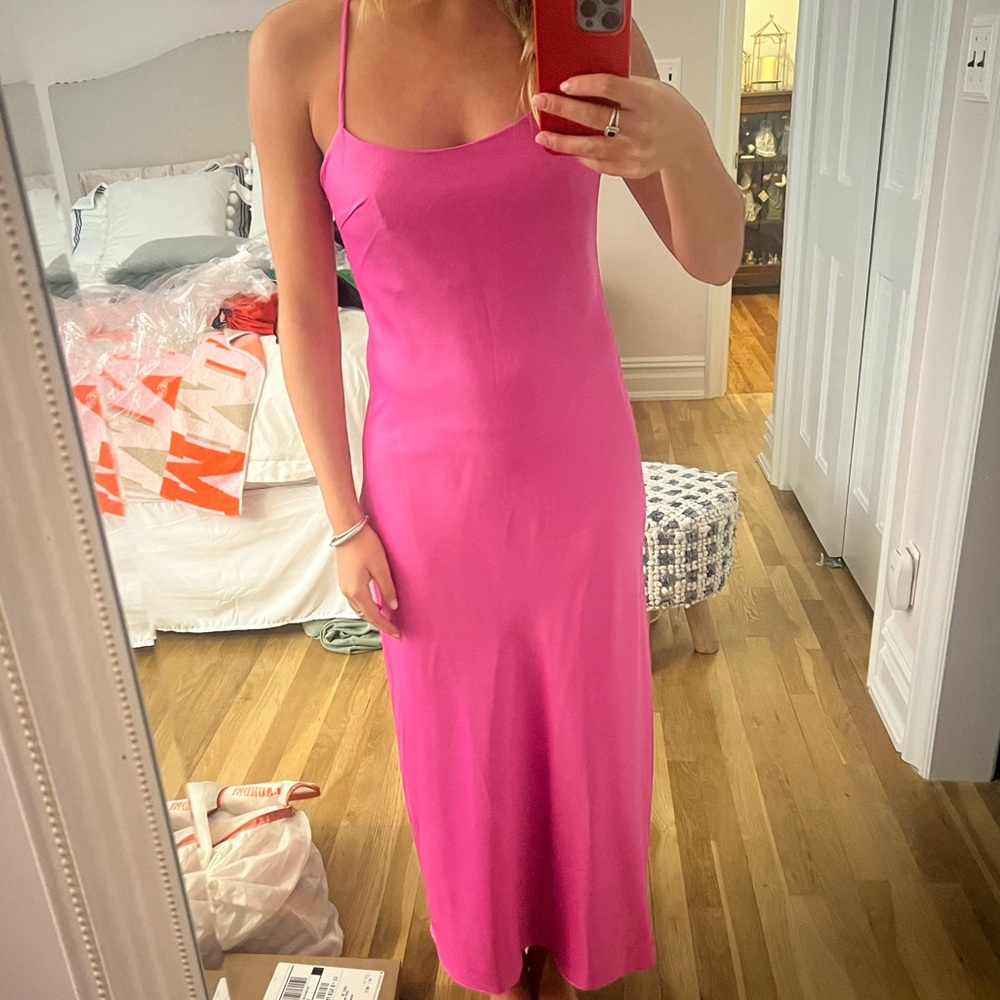 Nastygal satin strap long dress